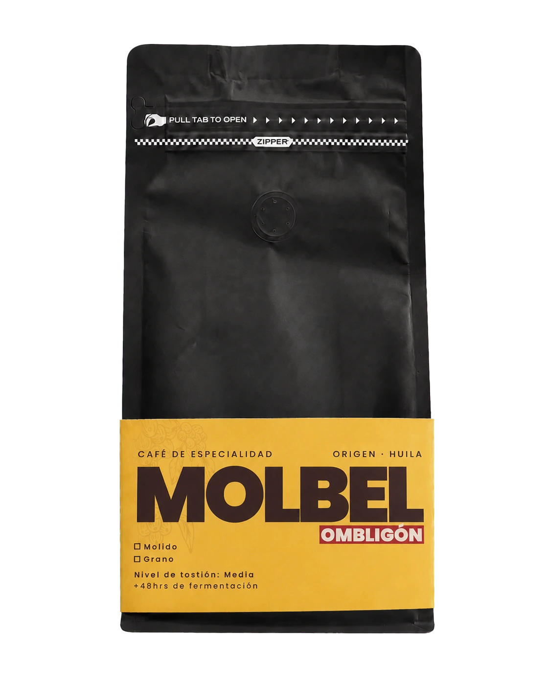 Café Ombligón MOLBEL, variedad exótica de Palestina, Huila
